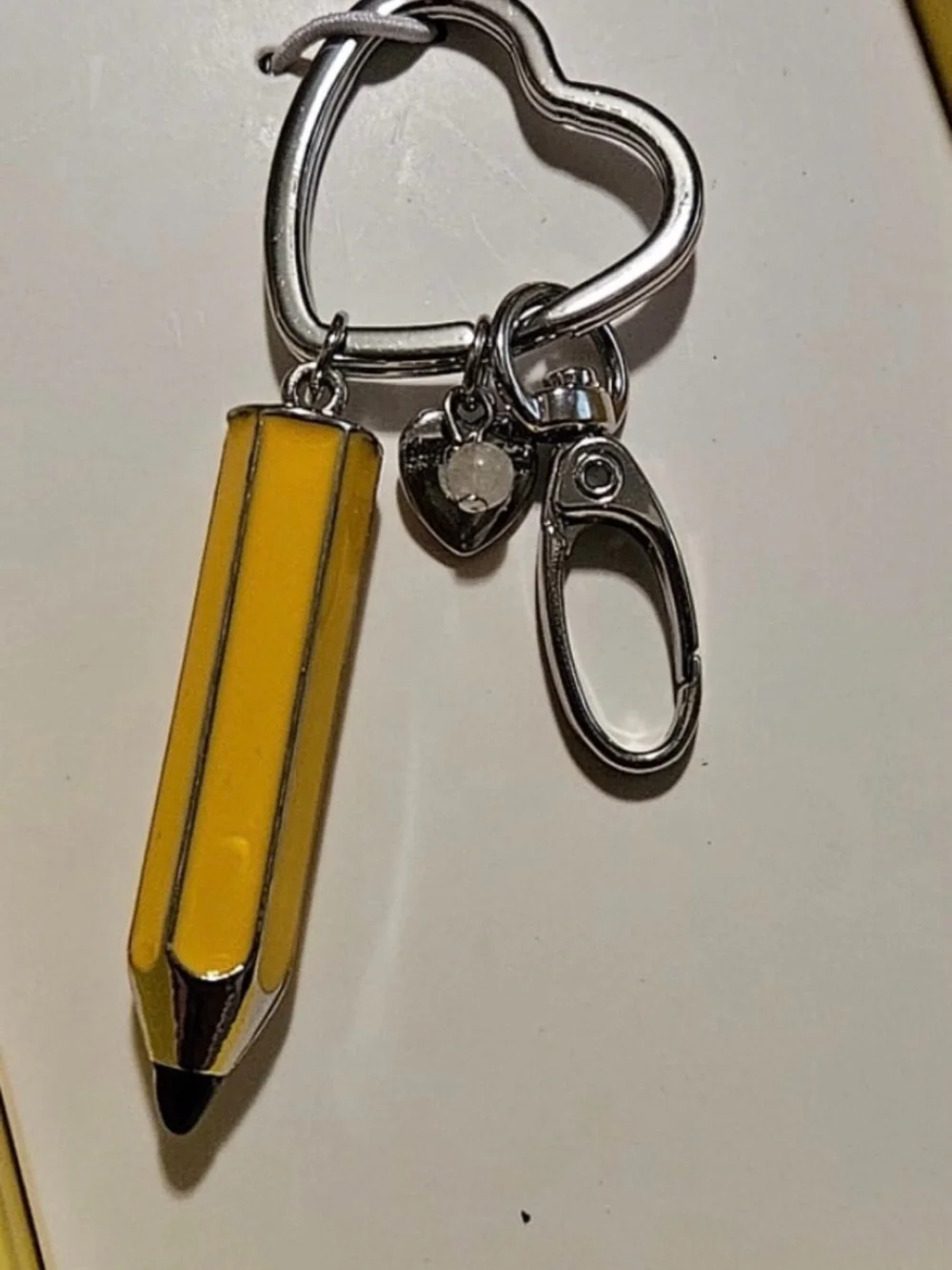 Betsey Johnson Pencil Key Charm